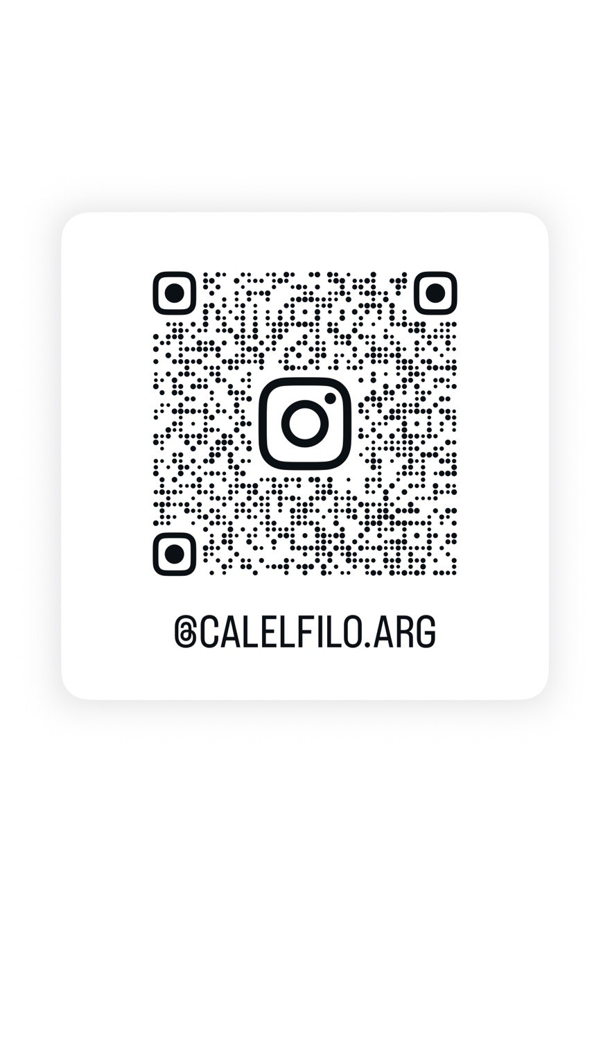 QR del Instagram @calelfilo.arg